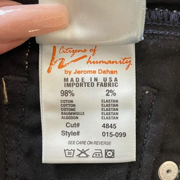 Citizens of Humanity Belly Panel Maternity Flare Bootcut Dark Wash Jeans Sz 27 - Picture 12 of 15